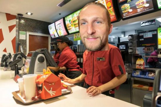 Ricky Glaser McDonald's cashier