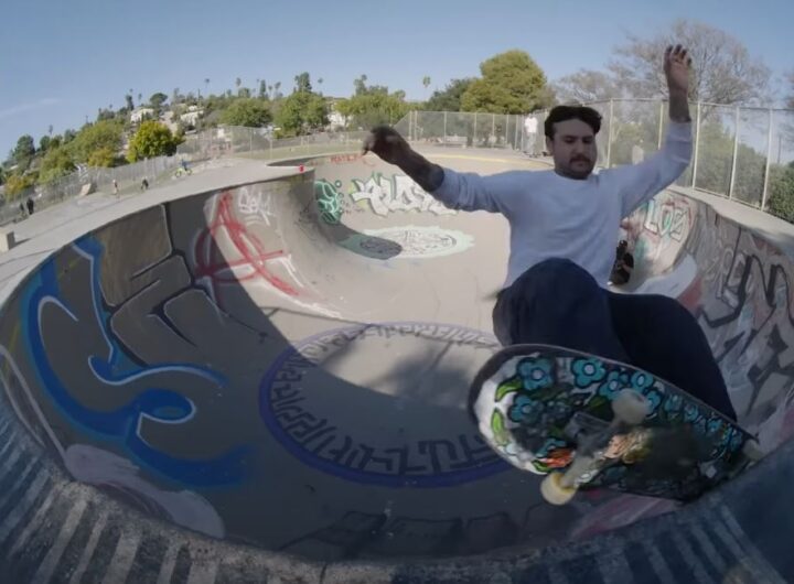 Ronnie Sandoval Skating a Bowl