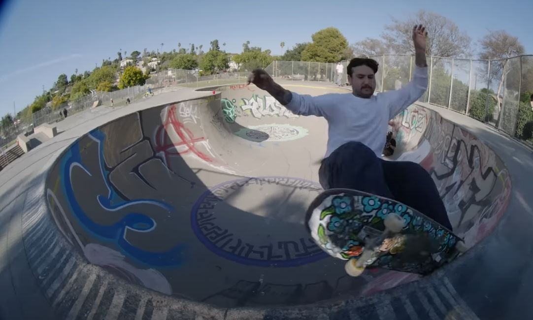 Ronnie Sandoval Skating a Bowl