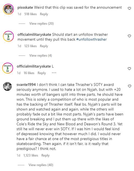 SOTY 2022 Complaints