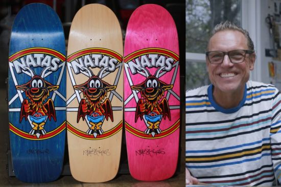 The Berrics Drops Limited Natas Kaupas Pro Deck with Occult-Inspired Art