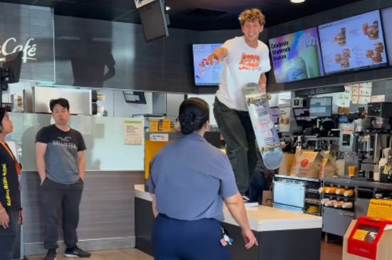 TikTok Skater Faces Backlash for Shredding McDonald's Counter TikTok Skater Faces Backlash for Shredding McDonald's Counter