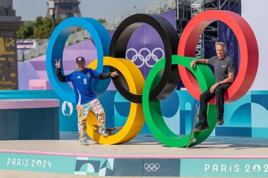 Tony Hawk and Mark Gonzalez at Olympics