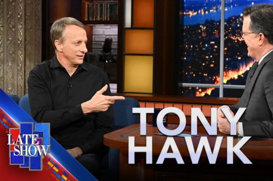 Tony Hawk on The Late Show with Stephen Colbert