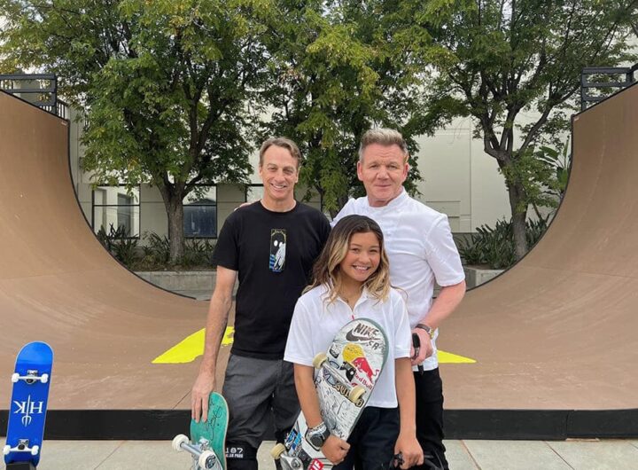 Tony Hawk with Gordon Ramsay