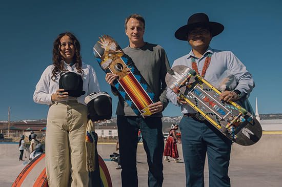 Tony Hawk with Navajo Nation President