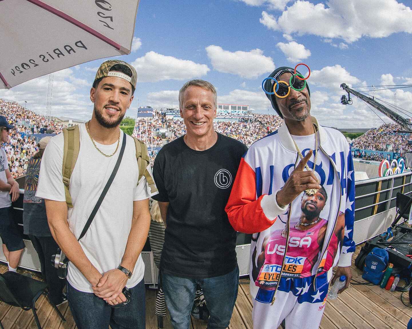 Tony Hawk with Snoop Dogg & Devin Booker