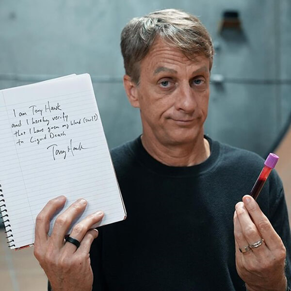 Tony Hawk x Liquid Death