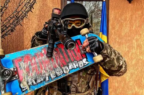Ukrainian Military Skateboarder