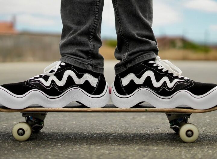 Wavy skate shoes