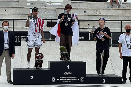 Yuto Horigome Wins Street Skateboarding World Championships in Rome