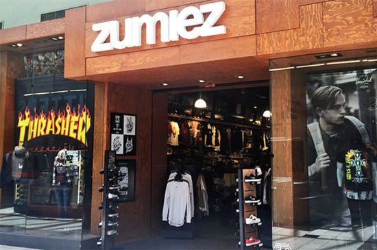 Zumiez Store with Thrasher Banner