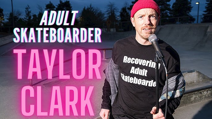 Skateboarding comedian Taylor Clark