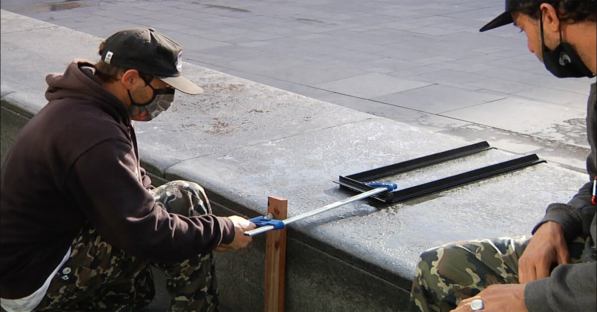 Macba Life fixing the skate spot